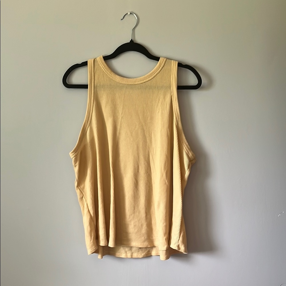 Butter Yellow Sleeveless Women's Top
